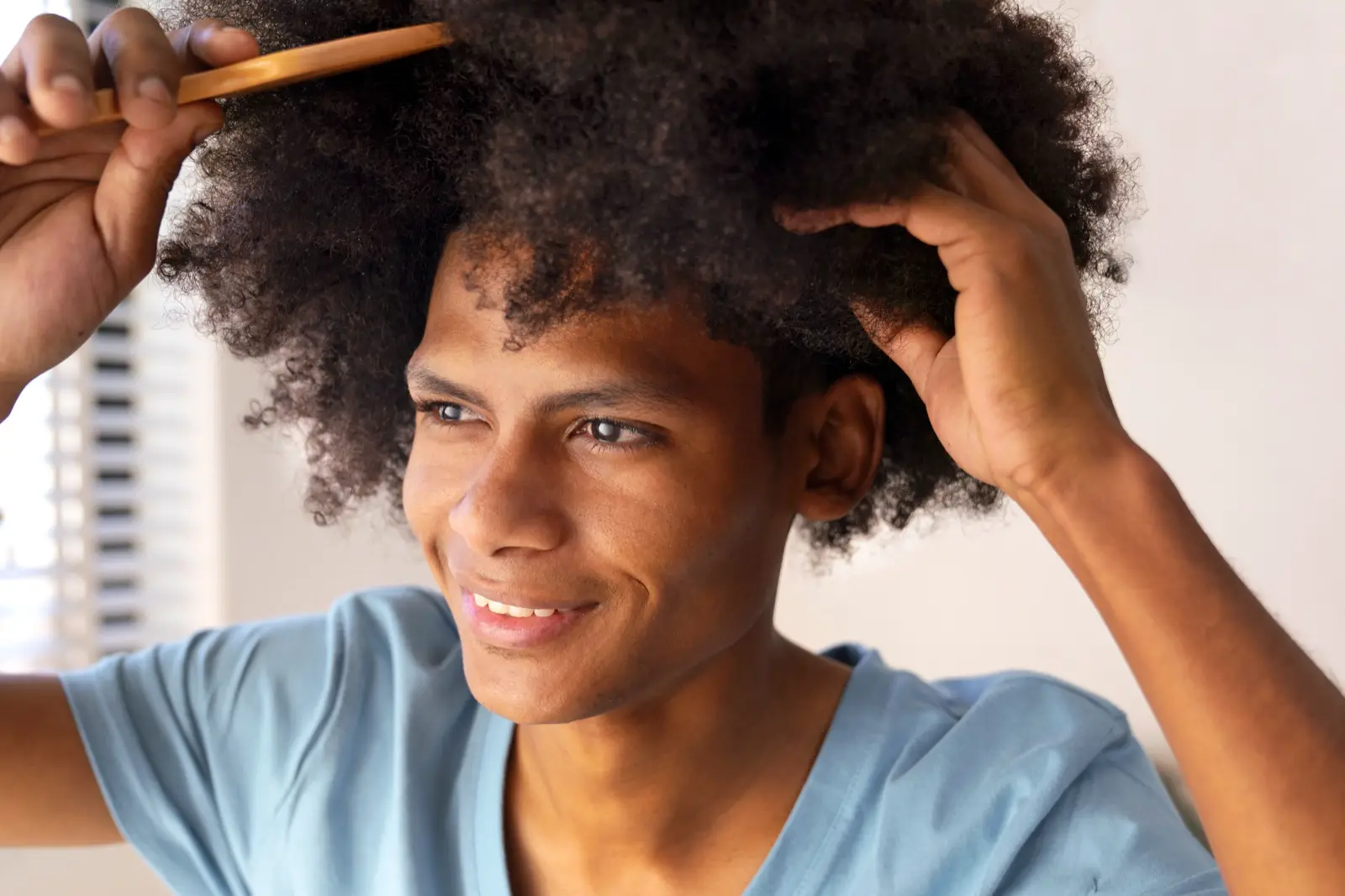 Esame dell’area donatrice in un paziente con capelli afro