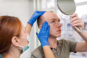 widows peak thinning hairline